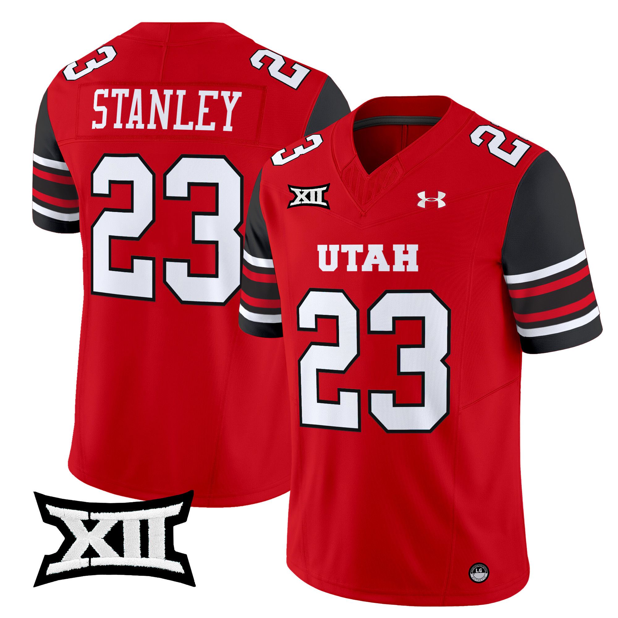 Men Utah Utes #23 Stanley Red 2024 Vapor Limited NCAA Jersey->more ncaa teams->NCAA Jersey